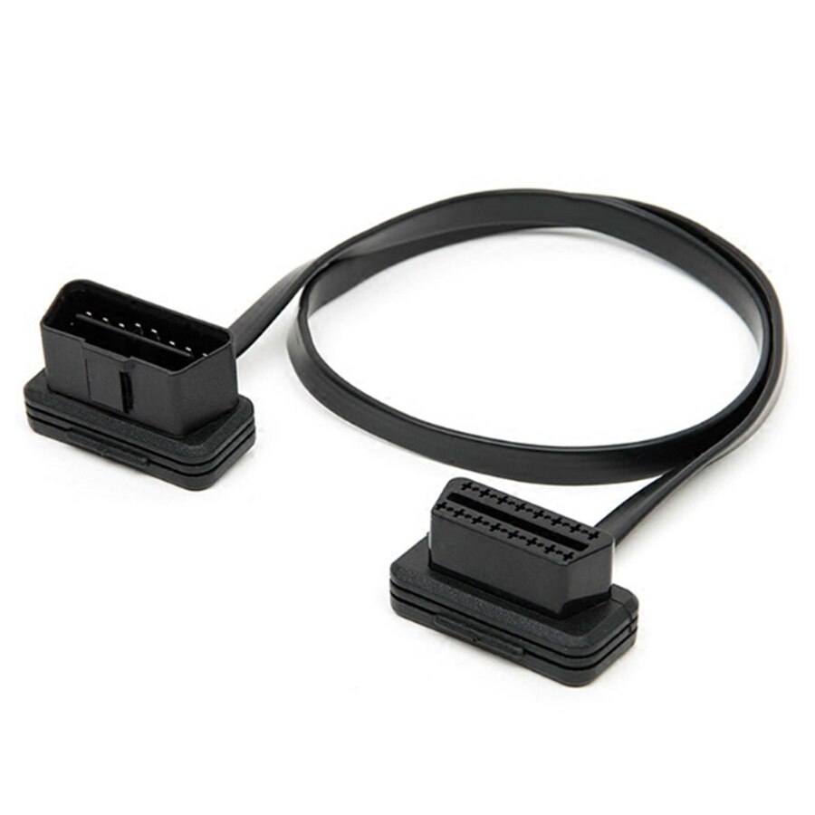 16Pin OBD2 Extension Opening Kabel Vrouwelijke Mannelijke Opening Connector Obd Ii ODB2 Auto Diagnostische Interface 30Cm 60Cm Mannelijke kabel: OBD2 60CM