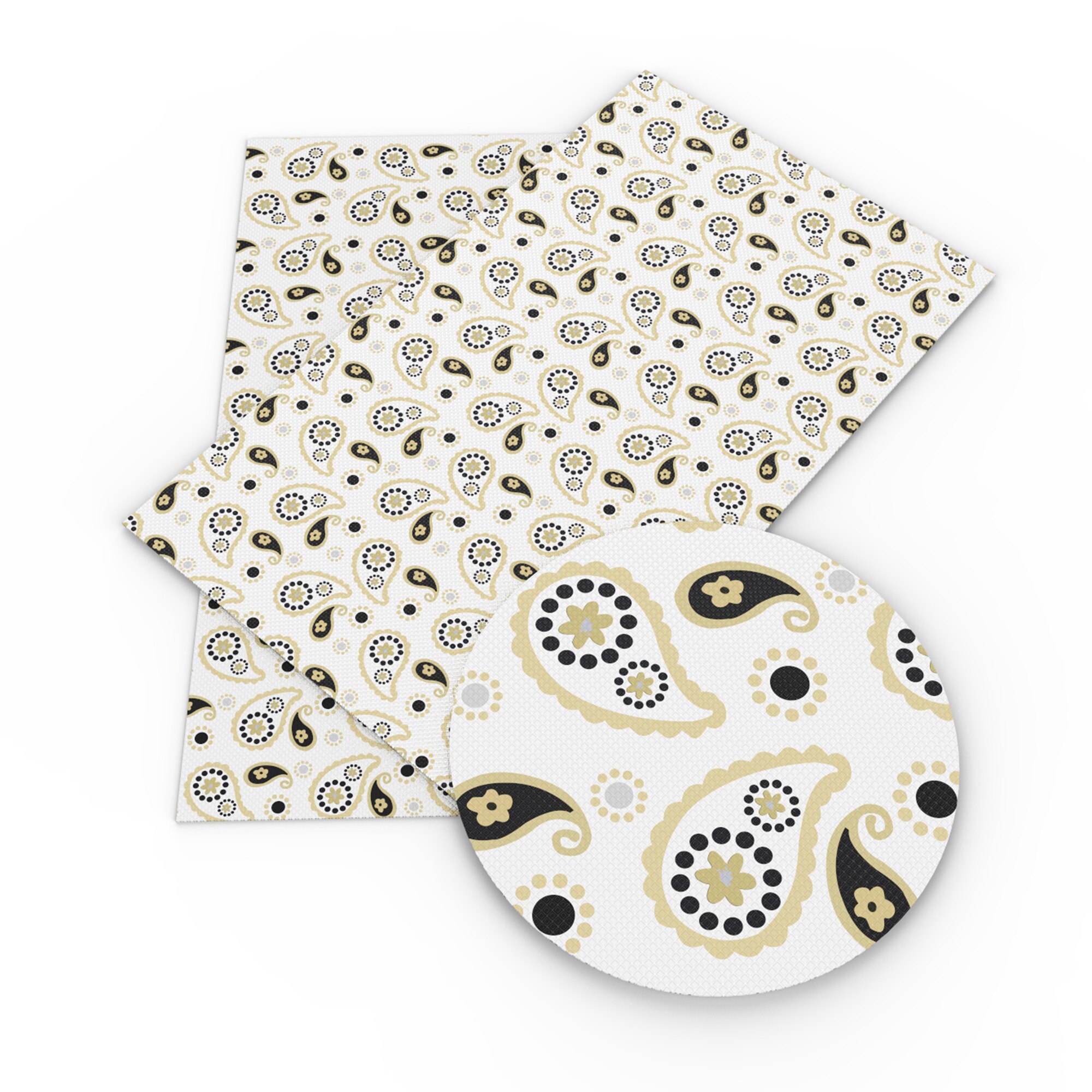 Tela de piel sintética con estampado geométrico, hoja de tela de polipiel de vinilo, ropa para pendientes DIY, lazos, textil para el hogar, 20x33cm, 1Yc14454: 1123485