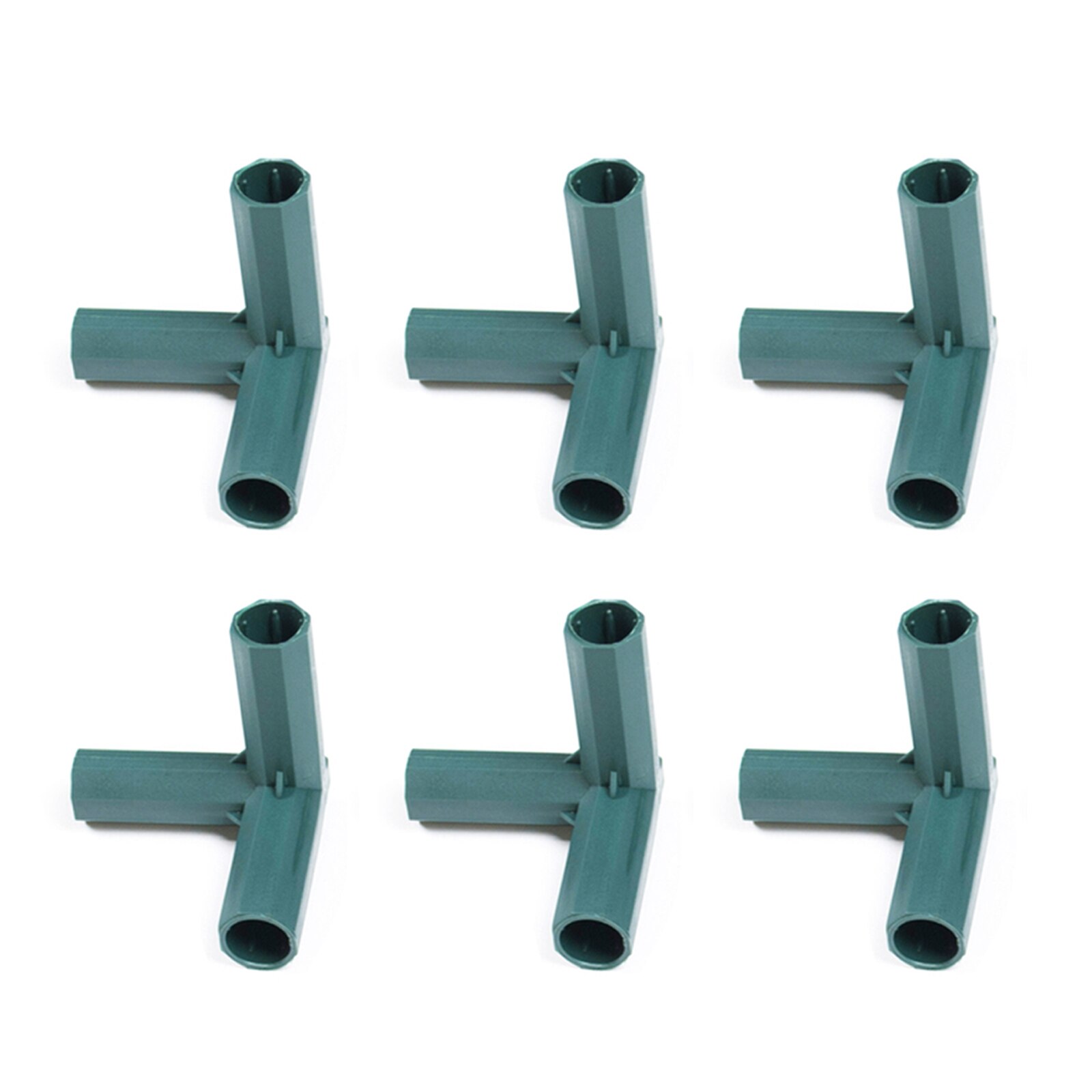 Tool Accessories Gardening Greenhouse Joint Pipe Pole Connecting Joints 6pcs Easy To Use 16mm 16 Mm PP Plastic Connectors: Green A1