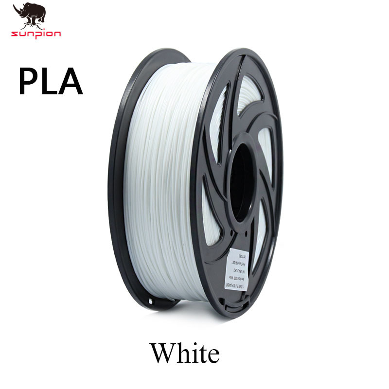 PLA 3D Printer Filament 1.75mm PLA 1.75 Filament 24 Colors White Dimensional Accuracy +/- 0.05 mm, 1kg / Spool