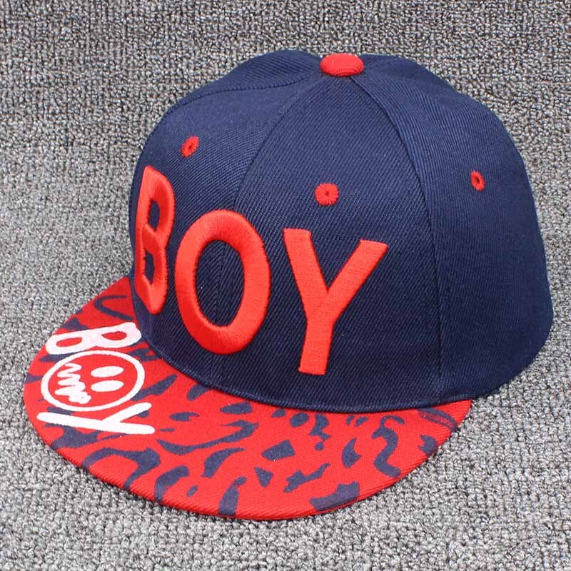 ALTOBEFUN-Gorra Snapback para niño de 3 a 8 años, gorra de béisbol ajustable, Hip Hop, CC904: Azul marino