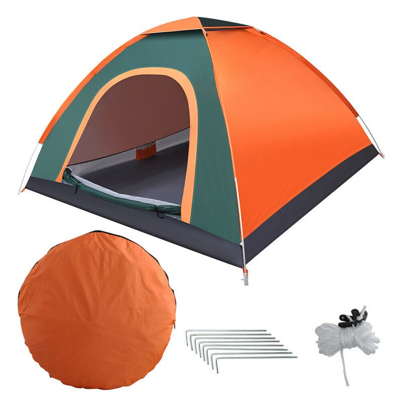 Automatic Tents 3-4 Person Auto Pop Up Tents Family Tent Beach Tent Waterproof Camping Hiking Tent Waterproof Large Family Tent