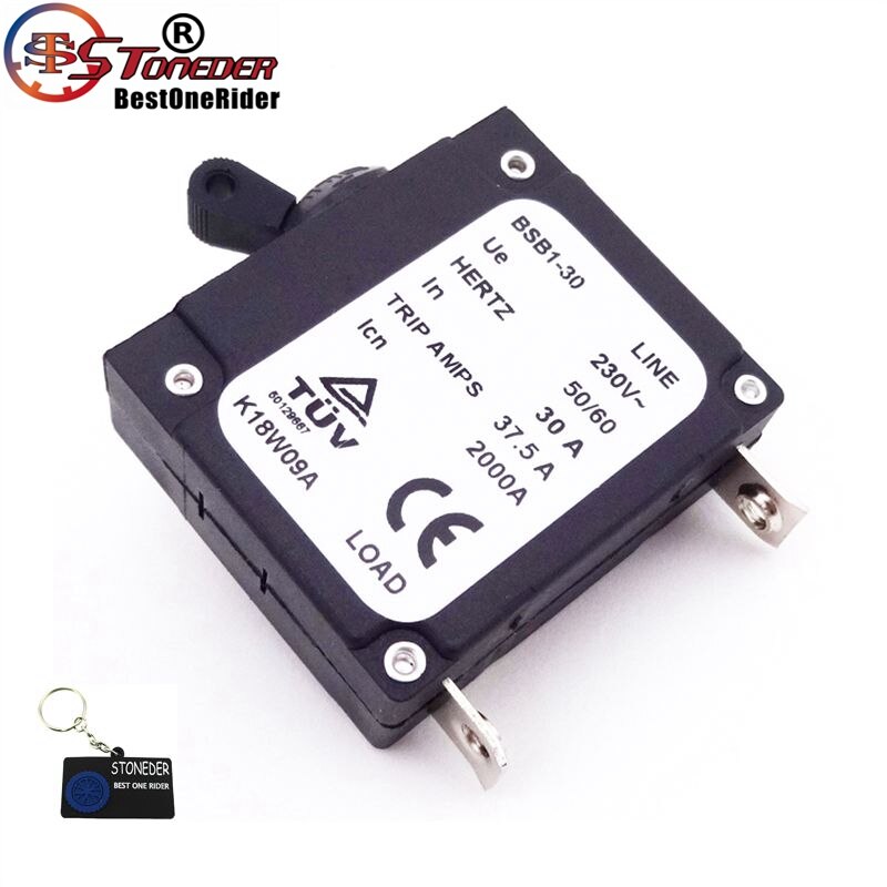 STONEDER 230V 30A Generator Circuit Breaker For BSB1-30 37.5A Trip Amps 2000A 50 60 Hertz