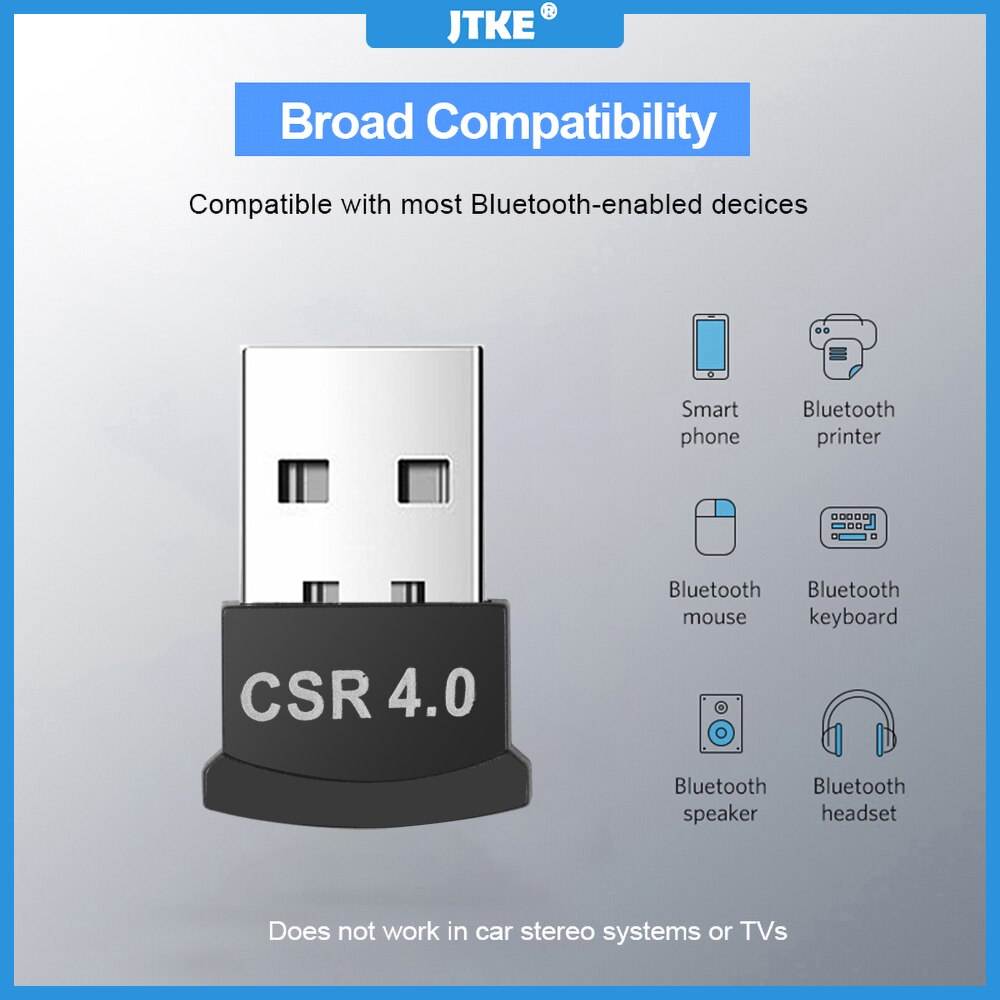 Usb Bluetooth Csr4.0 Adapter Zender Ontvanger Audio Bluetooth Draadloze Usb Audio Ontvanger Muis Voor Computer Pc