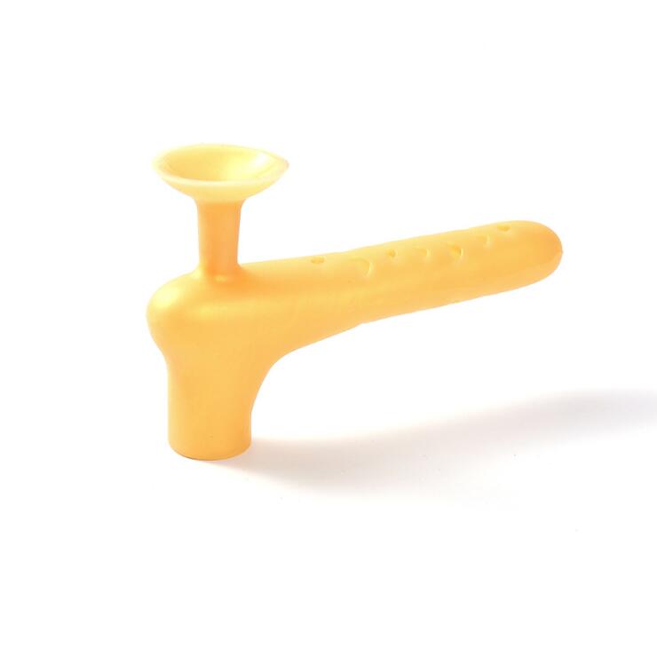 Almohadilla de seguridad para manillar de puerta, guantes de silicona a prueba de polvo con ventosa, protección de pared, productos domésticos: YELLOW / 4pc