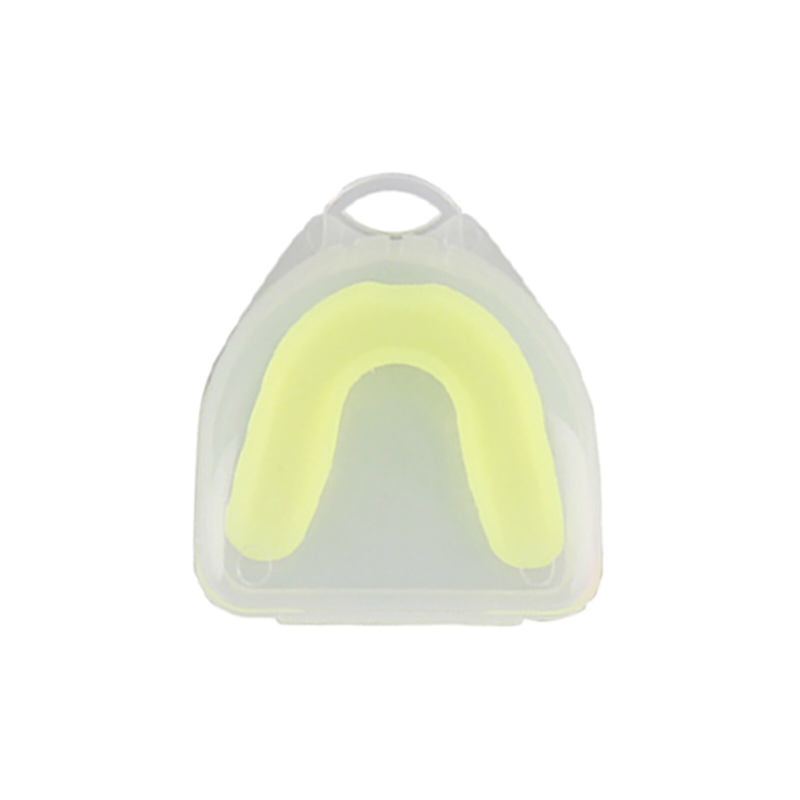 Brace solido ergonomico foro di ventilazione antiscivolo Rugby boxe Sport protezione della bocca protezione dei denti sci universale bambini adulti: YELLOW