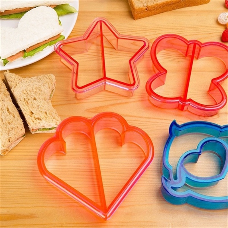 Coupe-sandwich pour enfants, moule JxMold, document aléatoire, forme mignonne, parfait pour les boîtes à lunch Bento, accessoires, 1 pièce, 7 pièces