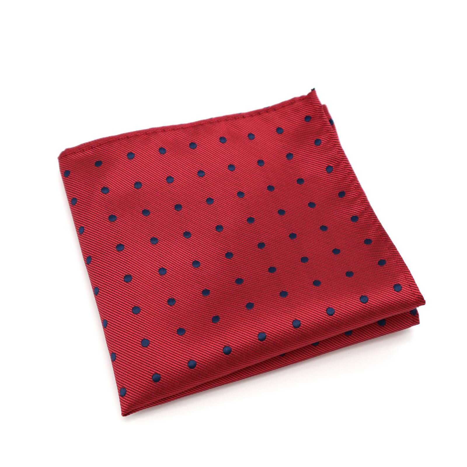 Mens 100% Silk Handkerchief Plaids Paisley Polka Dots Pocket Squares For Suits Jackets Wedding Party pick from 20 Patterns: F020 POLKA DOTS