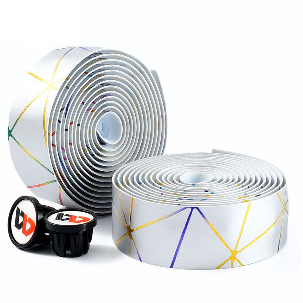 Cubierta de volante para manillar de bicicleta, 1 Uds., suave, PU, EVA, antideslizante: Silver