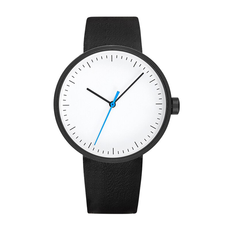 Yazole 522 herreur vandtæt sportsur herre quartz ur pu rem simple casual ure til mænd mærke montre homme: Sort blå sort