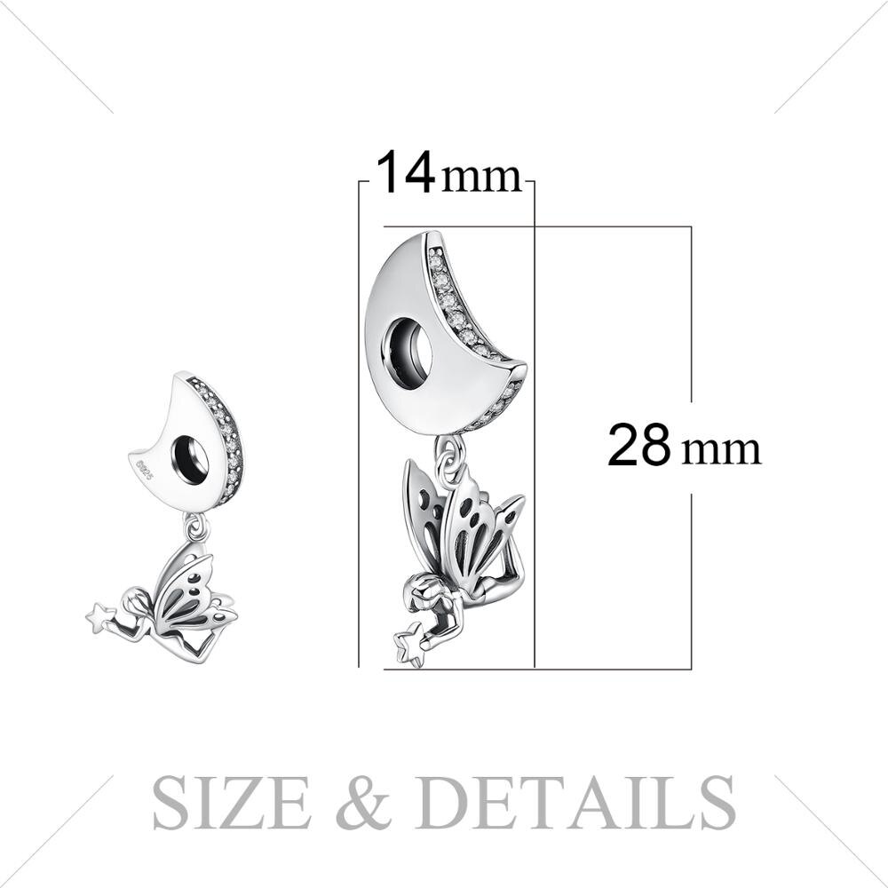 JewelryPalace Fairy Angle 925 Sterling Silver Beads Charms Silver 925 Original For Bracelet Silver 925 original Jewelry Making