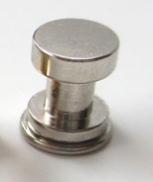 6X7Mm Massief Messing Platte Punk I Vorm Dubbele Kant Klinknagel Schroef Terug Stud Voor Leather Craft Bag hoed Schoen Kleding Jeans Accessoires: silvery