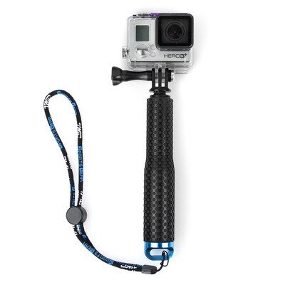 Kort leo gopro selfie pinne aluminiumslegering 19 tommer sp selfie pinne selfie pinne handling kamera dykker selfie pinne: Blå