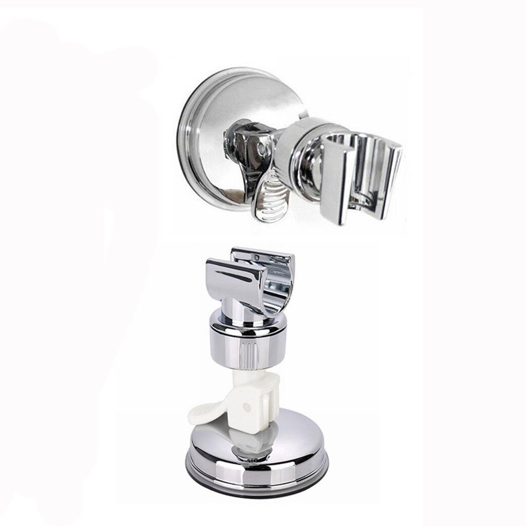 Douchekop Handset Houder Chrome Badkamer Wall Mount Verstelbare Zuig Beugel Krachtige Zuignap Douche Beugel Base