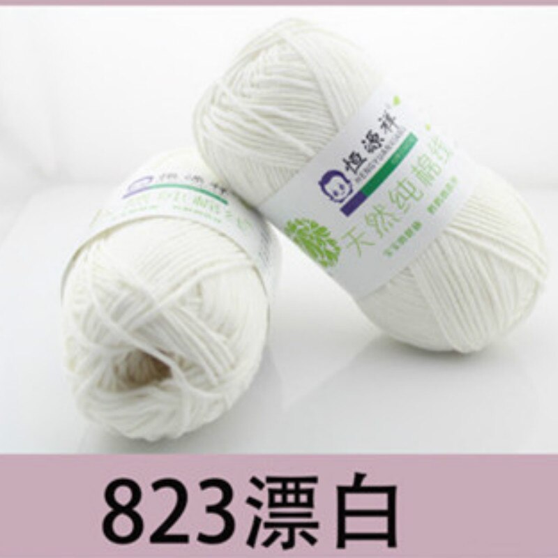 Glatte 100% Baumwolle Weiche Natürliche Doppel Strickwolle Garn Baby wolle garn: 8