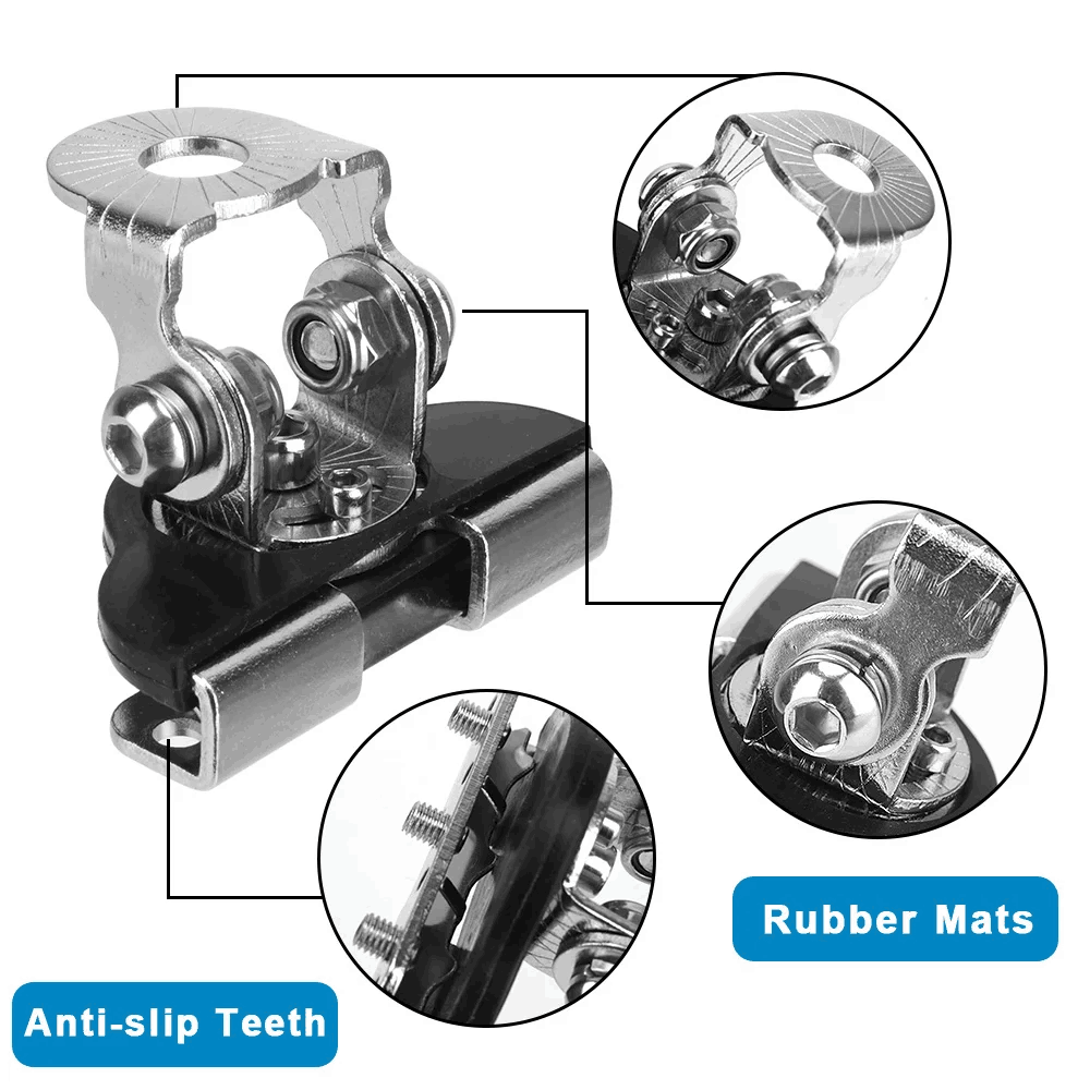 Soporte para faros de coche, abrazadera para luces LED de inundación, soporte de barra para foco, accesorios para automóviles todoterreno 4x4 para barco marino Universal