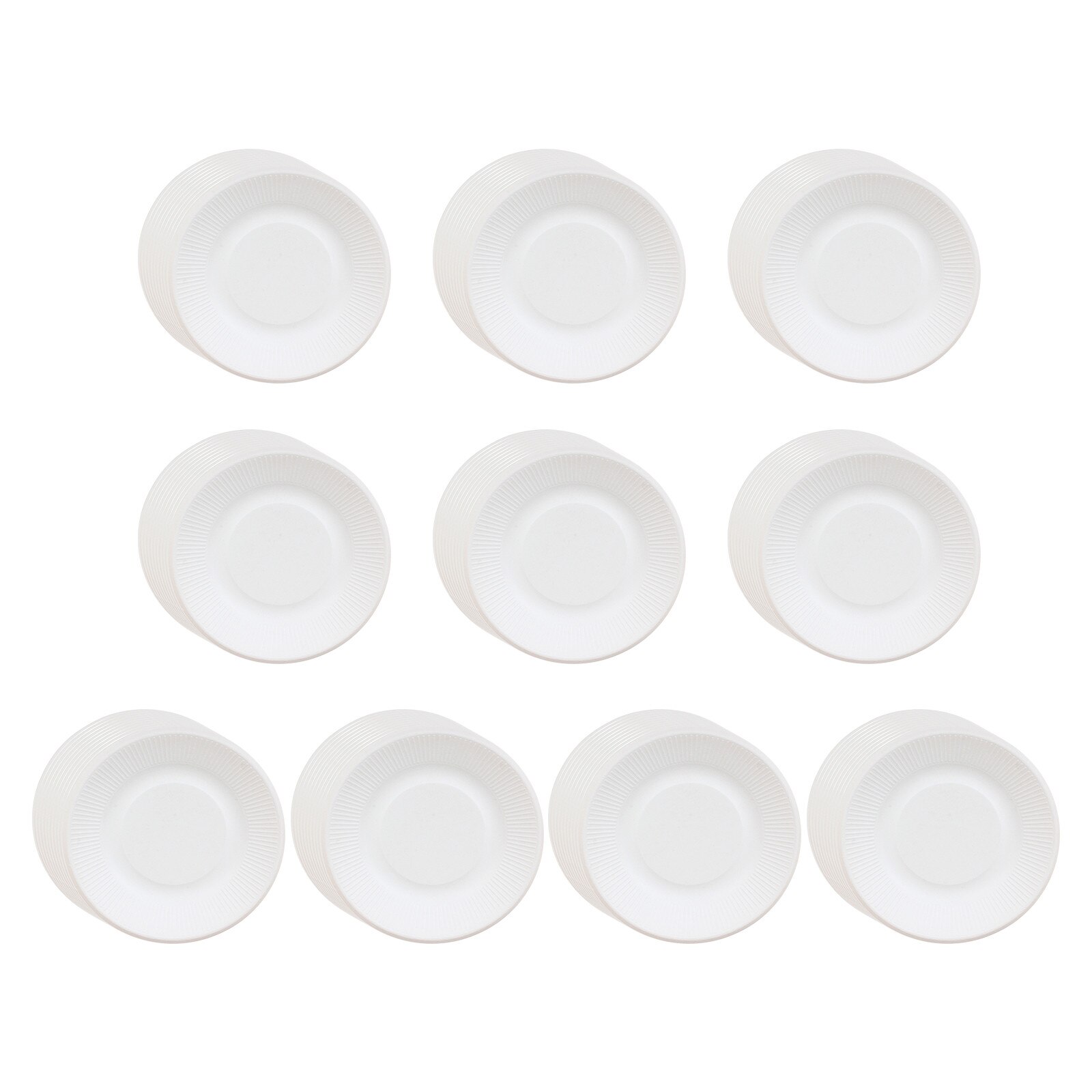 18Cm Wegwerp Ronde Diner Plaat Party Bruiloft Verjaardag Servies Platen 10/20/50/100Pcs