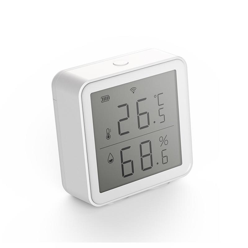 TUYA WIFI Temperature And Humidity Sensor Indoor Hygrometer Thermometer Linkage Temperature Humidity Abnormal Sensor Smart Home: Default Title