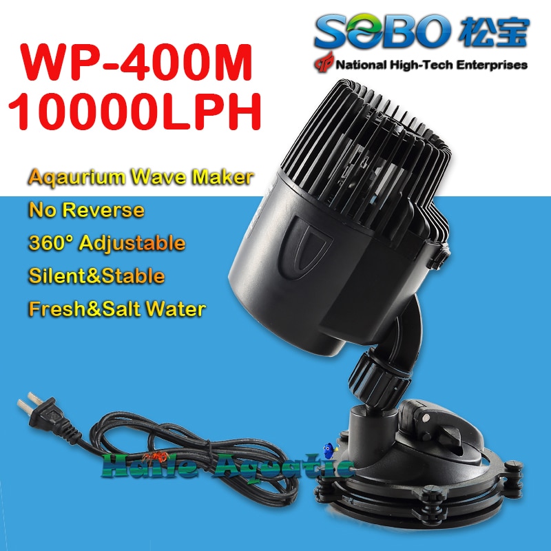 Sobo wp -400m 15w 10000 lph vågmakare akvarium akvarium powerhead pump marinrev korallfilter