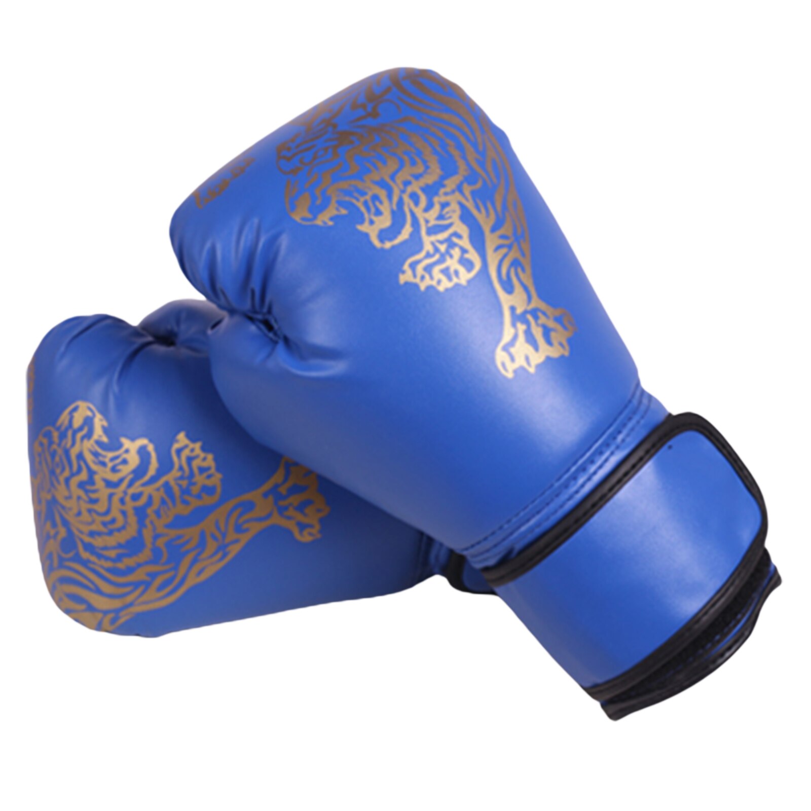 Boxing Gloves Flame Tiger Children's Training Gloves Teens Junior Kids Sparring Gloves for Punching Bag Kickboxing Sports: Blue A / 16x26cm