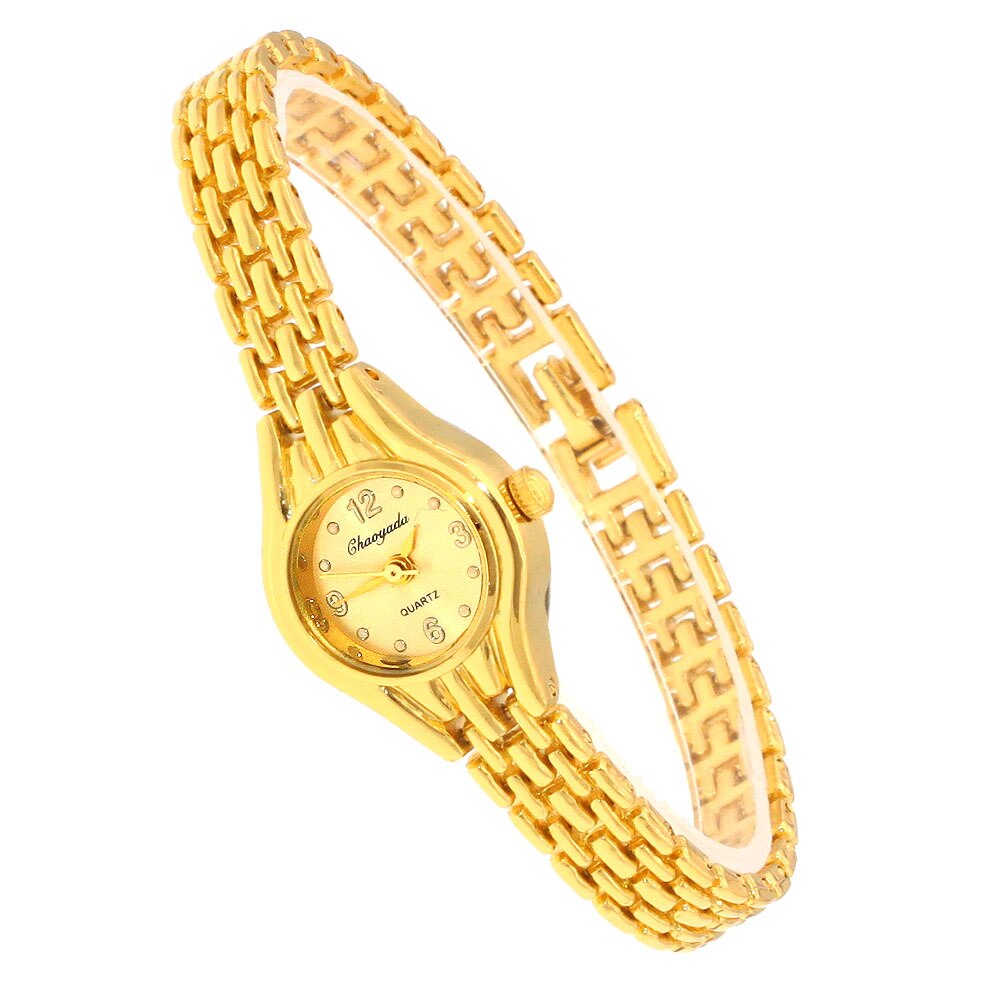 Gold Women Bracelet Watch Mujer Golden Relojes Small Dial Quartz Watch Popular Wristwatch Hour female ladies watches