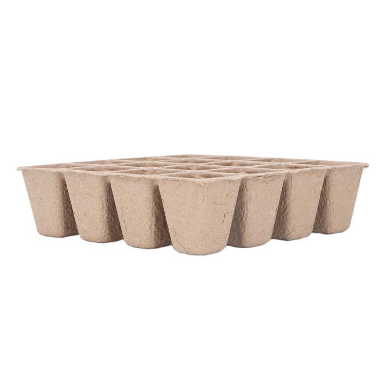 Plant Pots Eco Friendly Paper Pulp Seed Starter Nursery Pots for Grasses Seed