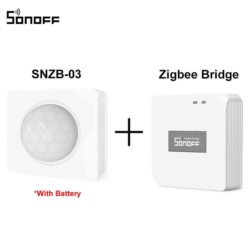 SONOFF SNZB-03 capteur de mouvement ZigBee détecter le déclenchement de mouvement alarme alerte Notifaication fonctionne avec l'application SONOFF ZigBee pont eWeLink: SNZB-03 ZB Bridge