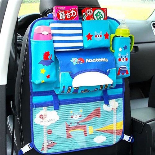 Babyutstyr oppbevaring bil hengeposer bilsetebrett barnevogn bag organisering babybil hengekurv oppbevaring baksetet matbrett: 006
