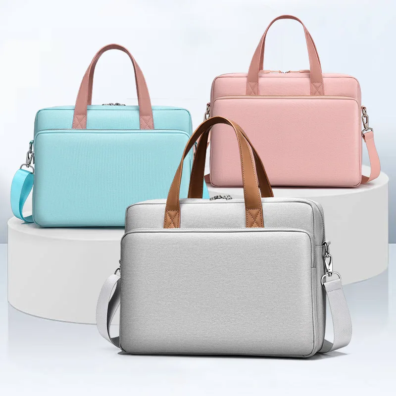 Stødsikker messenger laptop taske 14,15,16 tommer, håndtaske dokumentmappe mand dame skuldertaske til macbook notebook tablet pc taske