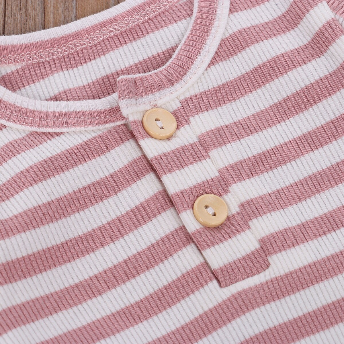 Baby jongens gestreepte outfits lente ruches mouw een stuk jumpsuit herfstkleding