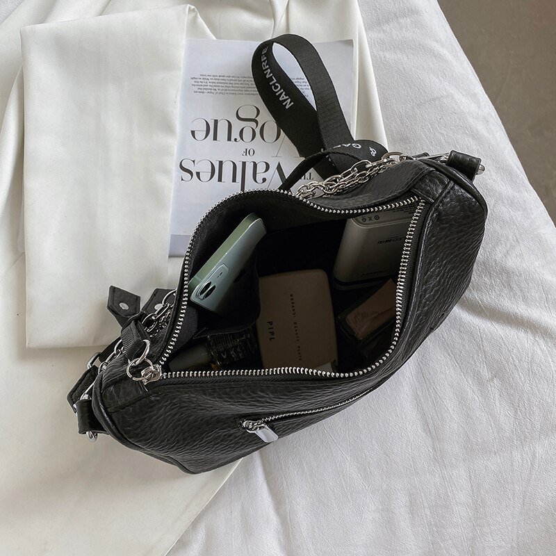 Leer Vrouwen Handtassen Modeketens Tote Bag Luxe Vrouwen Schoudertassen Grote Vrouwelijke Crossbody Tas