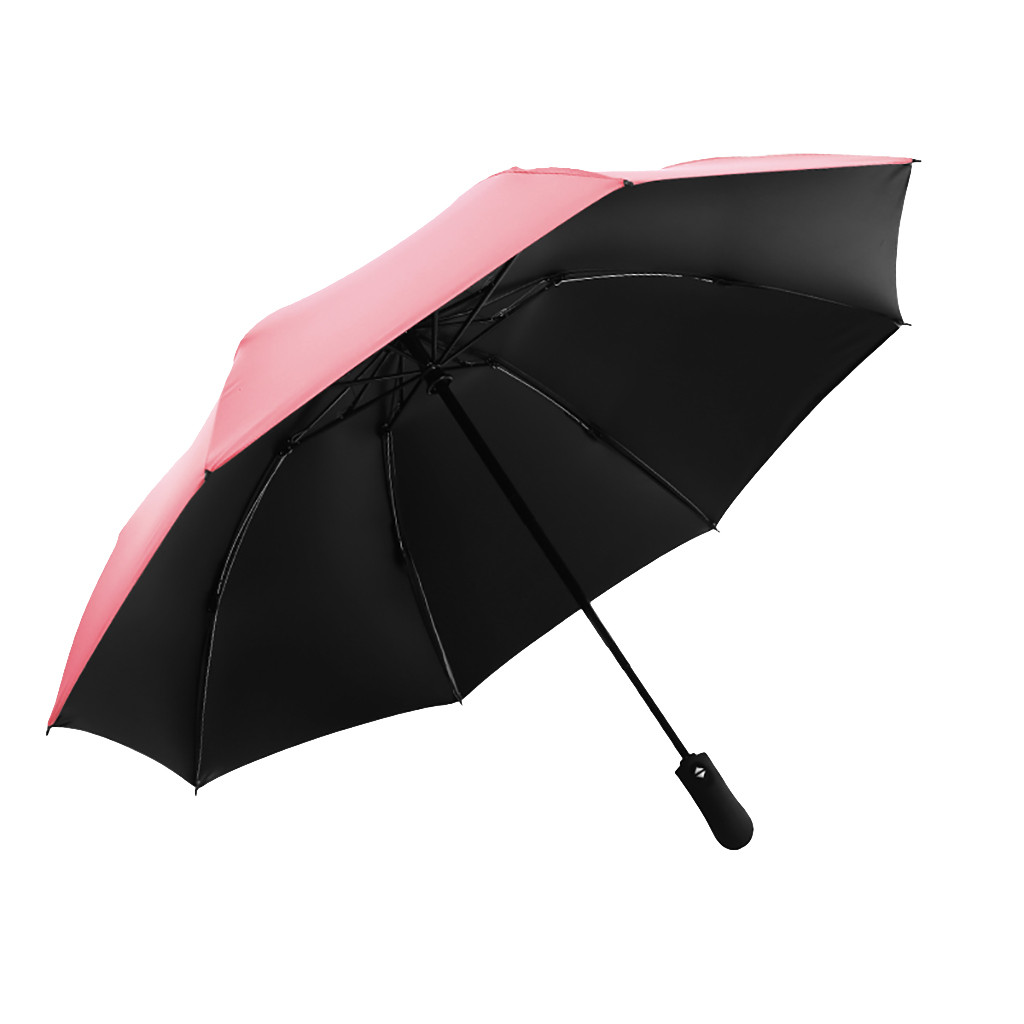 Windproof UV Inverted Umbrella Reverse Folding Umbrella Upgrade Reverse Folding Umbrella UV beach reverse: Pink