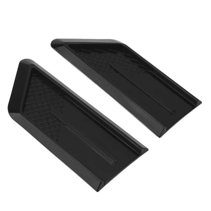 2 Stuks Side Air Vent Spatbord Trim Sticker Gloss Black Abs Universal Hoge Sterkte Schil En Plakken