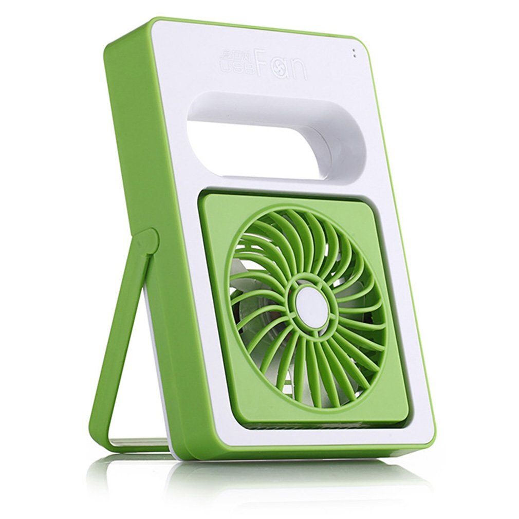 Mini Portable USB Super Mute Desktop PC Notebook Air Cooler Cooling Fan: Light Green
