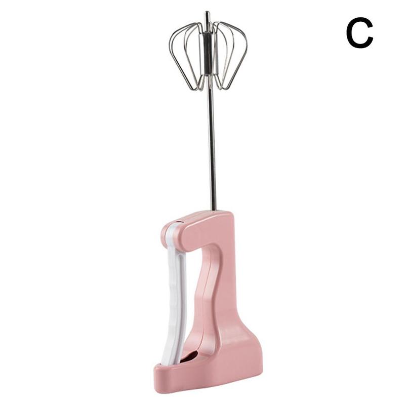 Hand Kleine Semi-Automatische Eiklopper Meel Mixer 304 Ei Gadgets Zelf Keuken Draaien Manual Klop Gereedschap Roerder Staal C5z6: C