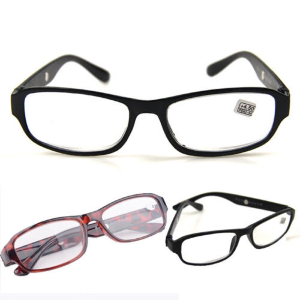 Reading Glasses +1.0 +1.5 +2.0 +2.5 +3.0 +3.5 +4.0 +4.5 +5.0 +5.5 +6.0 Optical Lens Plastic Frame Reader Men Women Eyewear