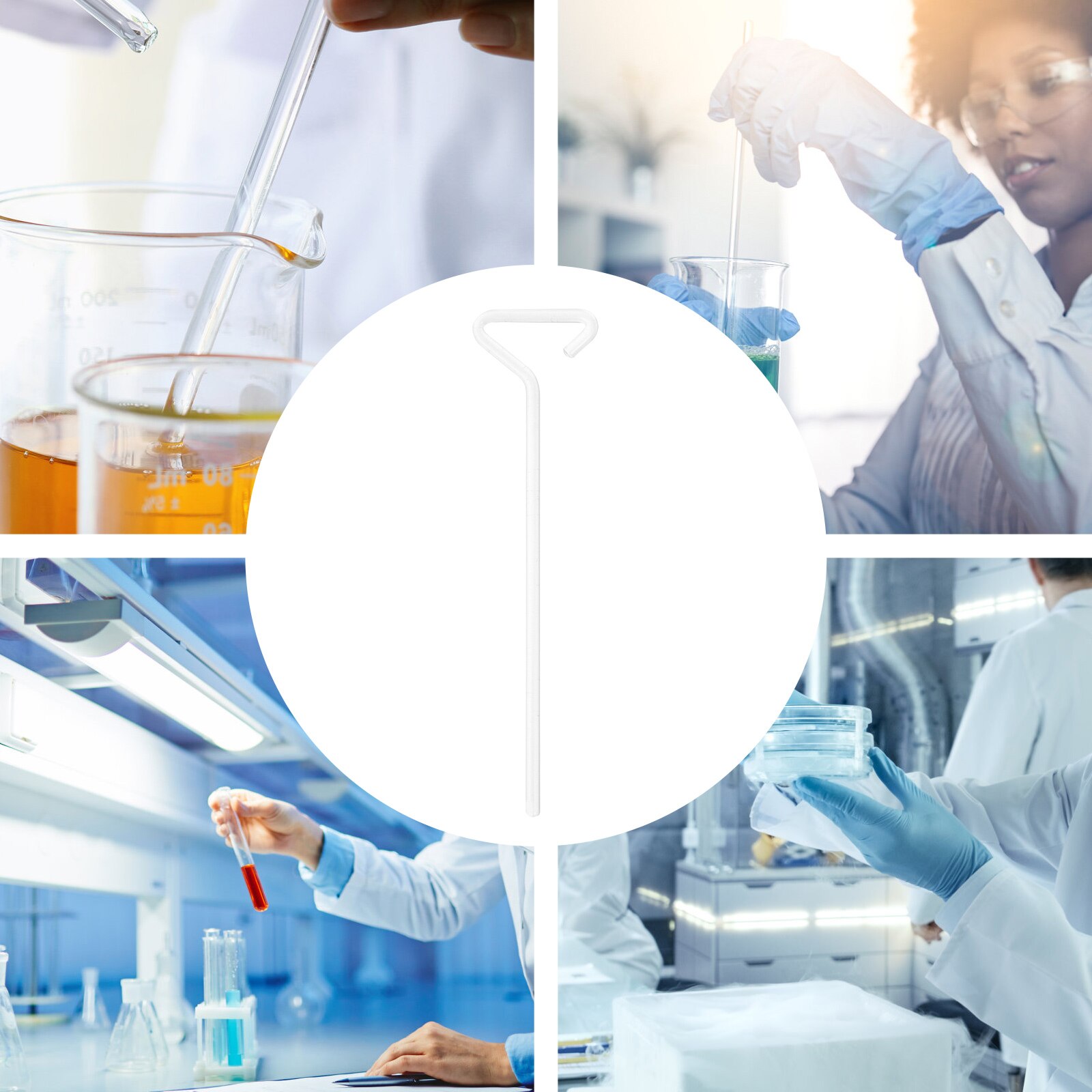 4pcs Glass Spreading Rods Cell Spreaders Labs Glass Rod Tools