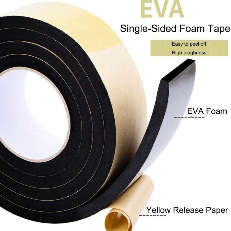 10M Sealing Foam Tape Strong Adhesive Sponge Mounting One-Sided Seal Tape Pad Door Window Sound Insulation Sticky 1mm Thickenss