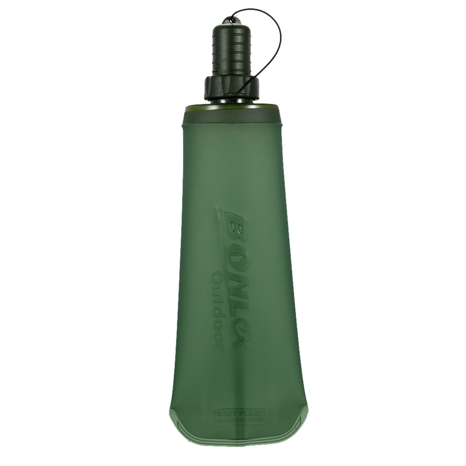 250/500ml TPU Portable Sport Folding Flask For Outdoor Running Climbing Camping Collapsible Water Bag: Beige