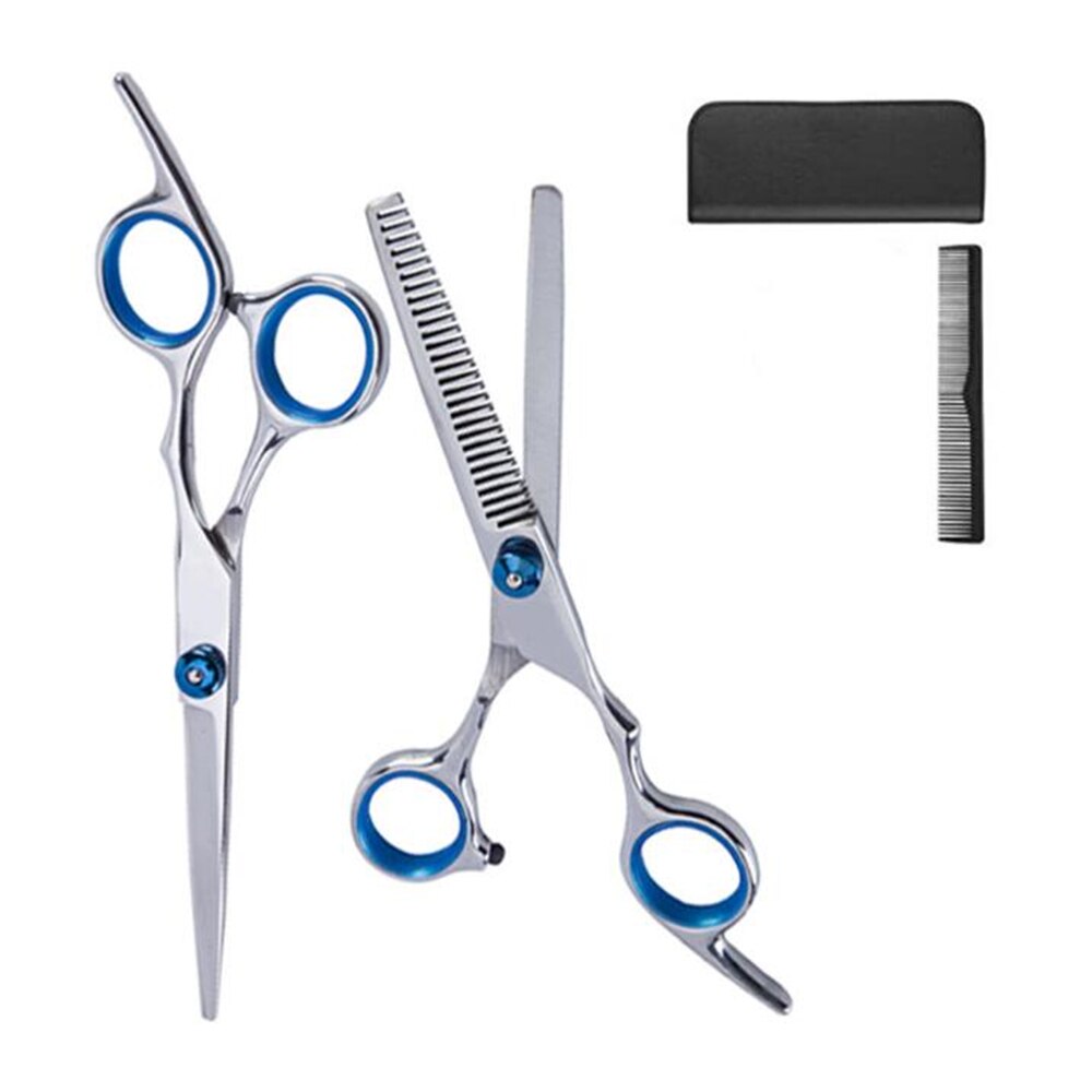 Hairdressing Scissors Set Kit Hair Cutting Scissor Hair Scissors Barber Scissors Hairdresser Tool Salon Accessaries: 4pcs set
