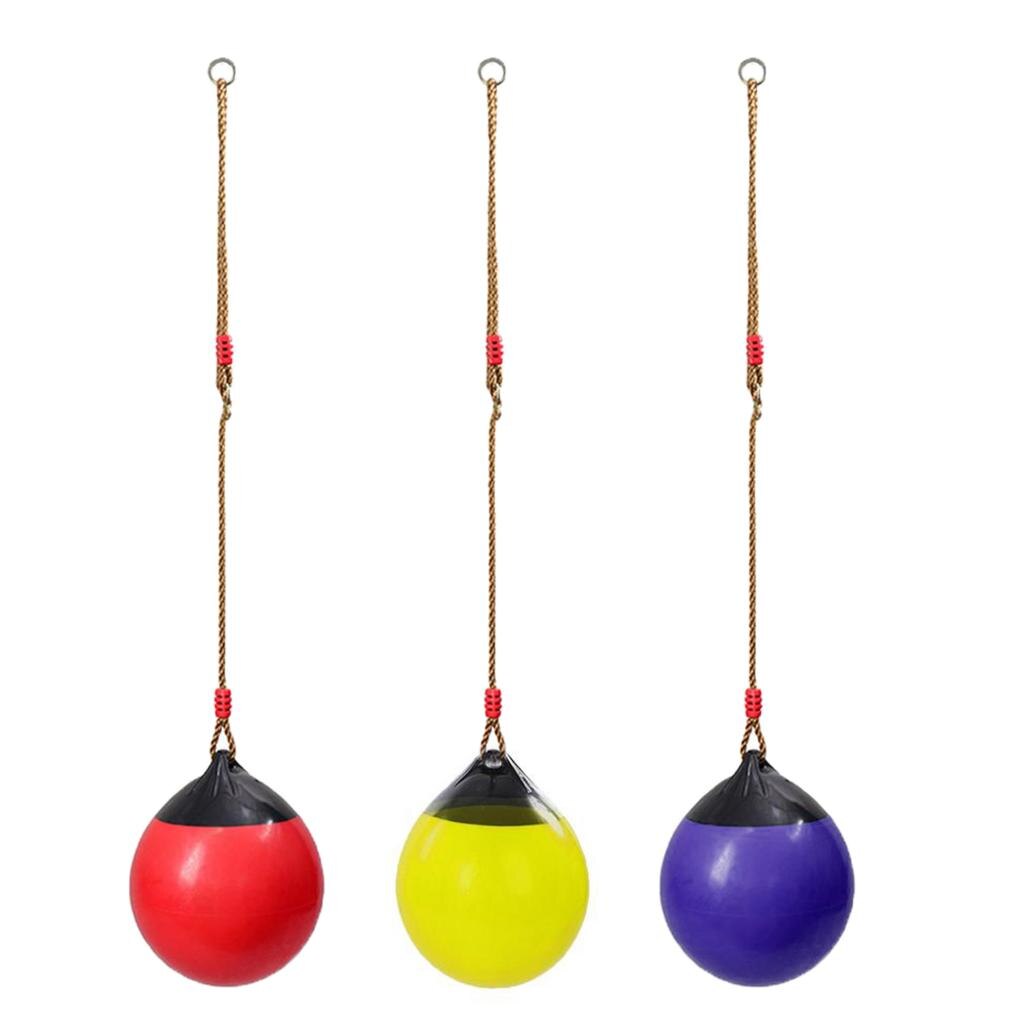Ball Swing Seat w/ Heavy Duty Rope for Backyard Toys Set Accessories
