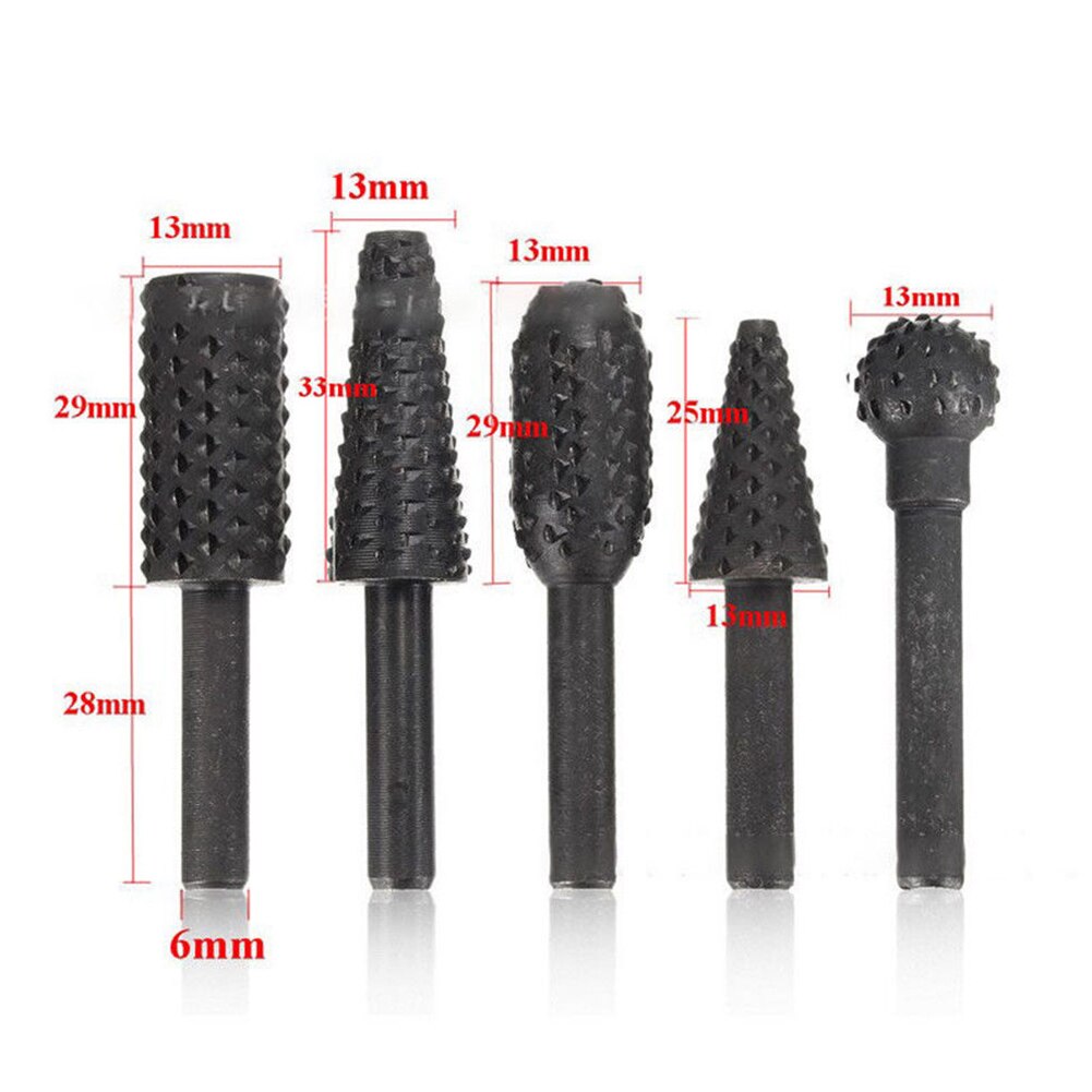 High Speed Steel Durable Milling Drill Bits Set For Woodworking Cutter Carving Hole DIY Tool Accessories Home Rotating File