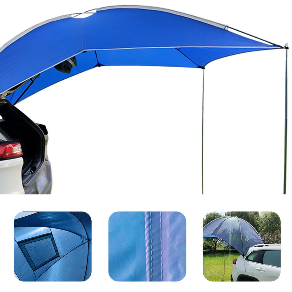 Toldo trasero de coche para exteriores, tienda impermeable, toldo ultraligero, sombrilla para acampar, para coche y SUV