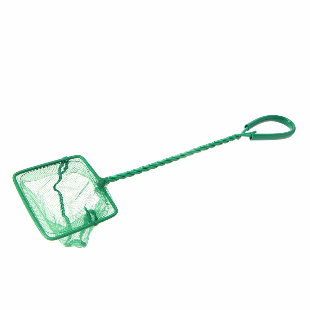 1pc grønne akvarier akvarium firkantede reker liten betta tetra fiskenett 3 &quot; /4 &quot; 5 &quot; /6 &quot; /8 &quot; /10 &quot; 6 størrelser plastnetting  c42