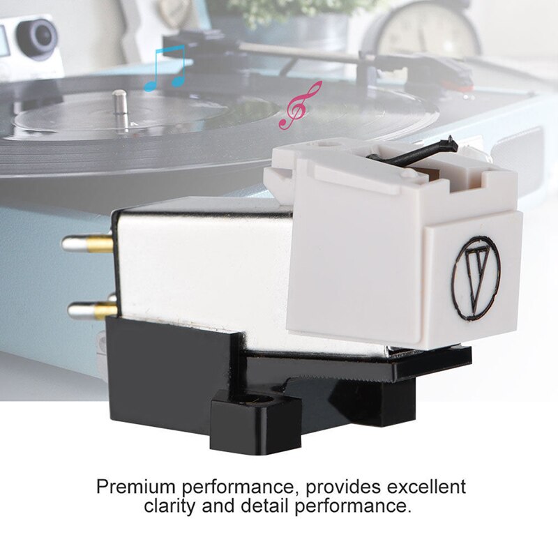 Magnetic Cartridge Stylus with LP Vinyl Needle for Turntable Record Player