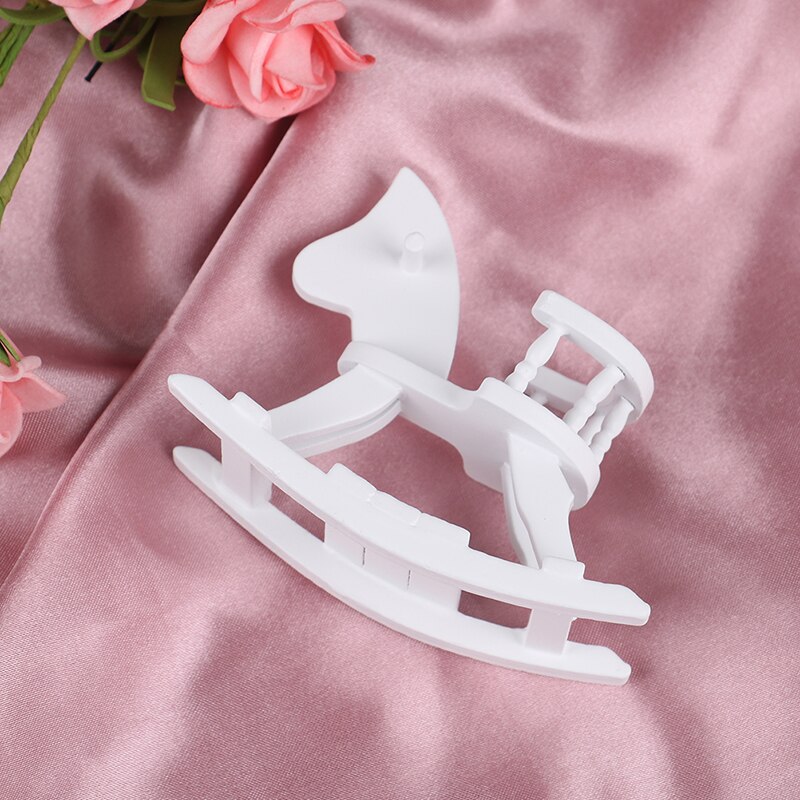 1/12 Dollhouse Miniature Wooden Rocking Horse Chair Doll House Furniture Ornament Accessories Toys
