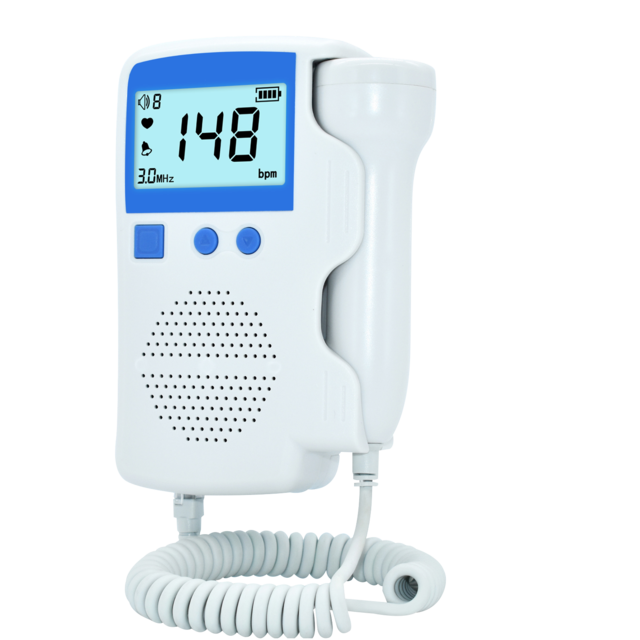 3.0Mhz Doppler Foetale Hartslag Babyfoon Vrouwen Thuis Zwangerschap Baby Foetale Geluid Hartslag Detector Lcd-scherm Geen straling baby heart monitor echo apparaat baby dopler baby echo baby monitor pregnant zwangersch