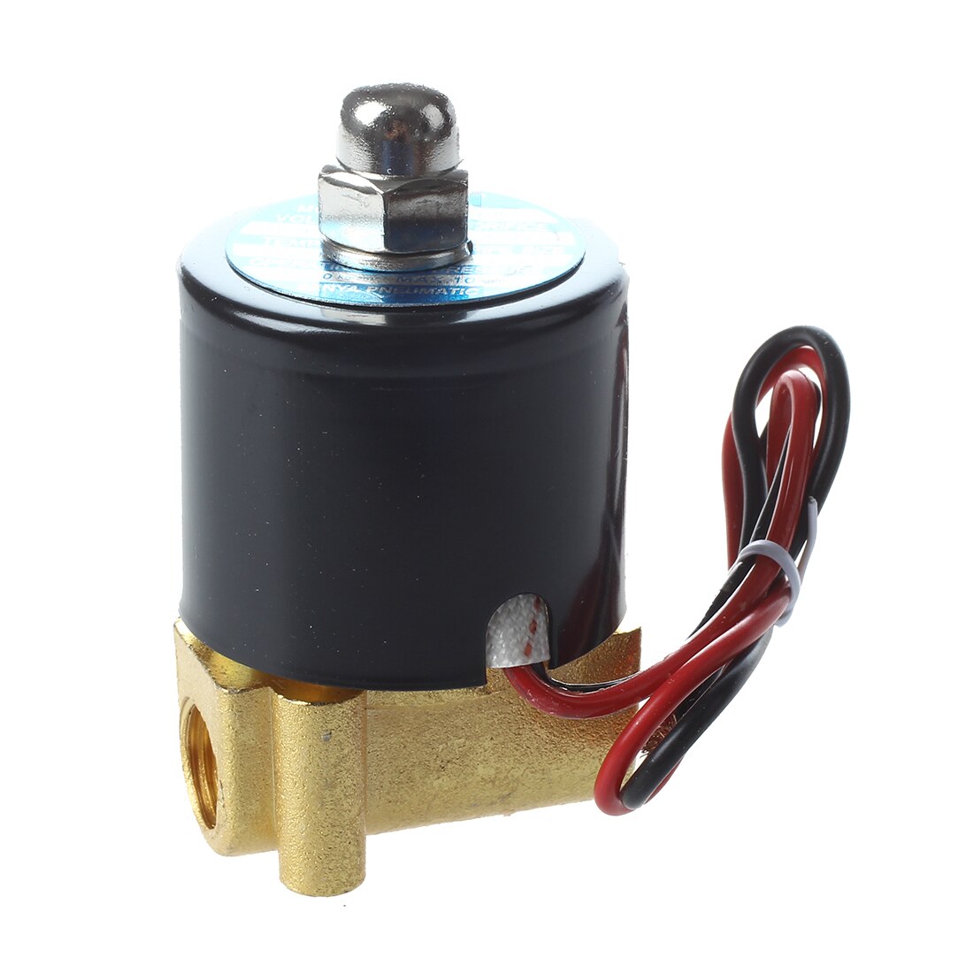 Électrovanne électrique DC 12V 1/4 "N/C vannes à 2 voies normalement fermées Mayitr pour eau Air gaz