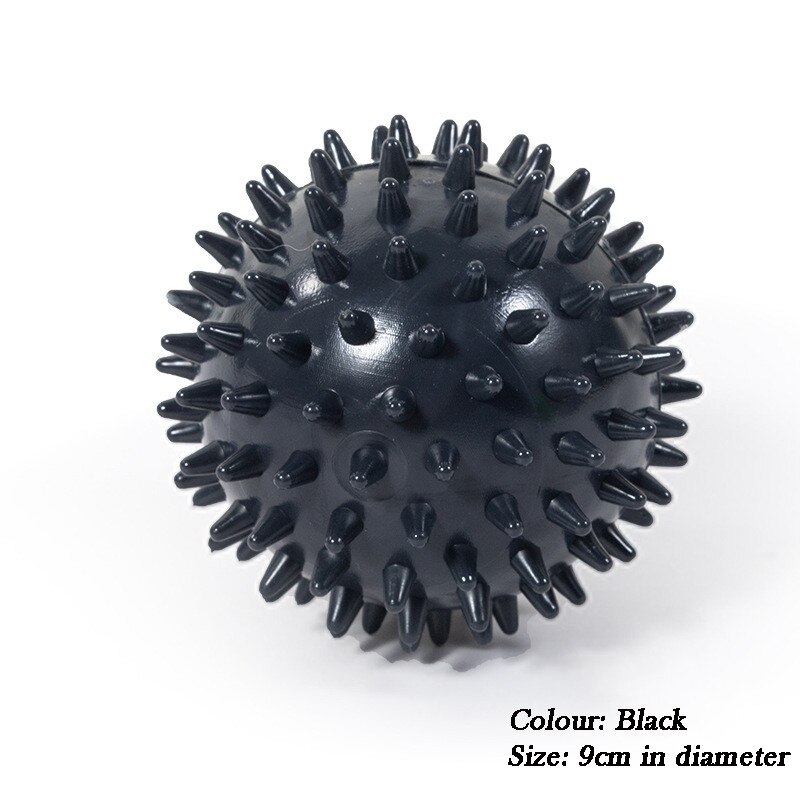 Yoga Fascia Grip Ball Foot Arm Waist Massage Relieve Stress Acupoint Pvc Hedgehog Balls Bodybuilding Whole Body Massage Unisex: black2