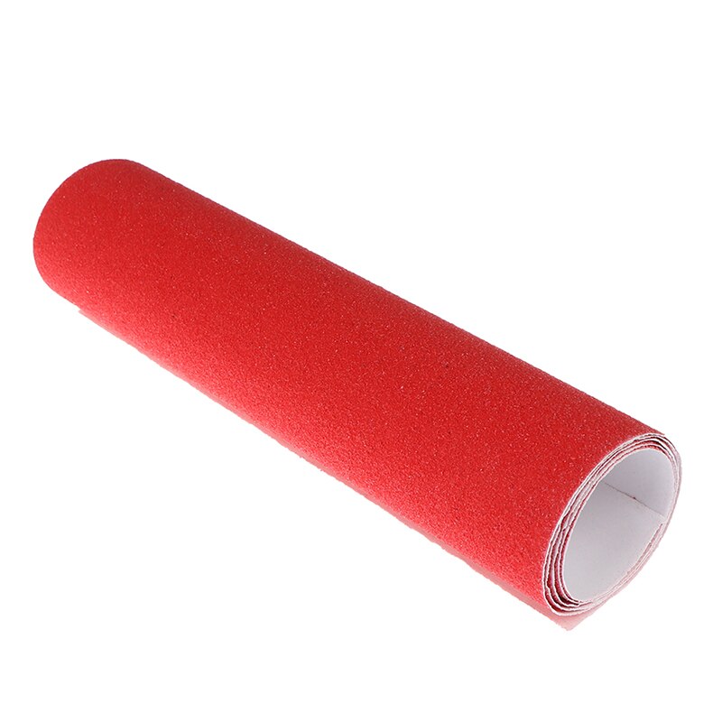 Pvc skateboard sandpapir perforeret dækgreb tape griptape skate scooter klistermærke sandpapir: Rød